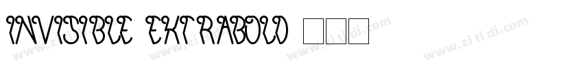Invisible ExtraBold字体转换